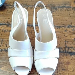 Nine & CO white high heel 9M
